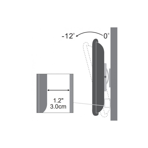 Uchwyt ścienny Tv Led/lcd 13-30 Cali 15kg Uchylny